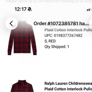Ralph Lauren Red and Black Plaid Dress